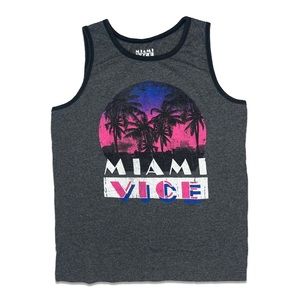 Miami Vice Grey Tank Top